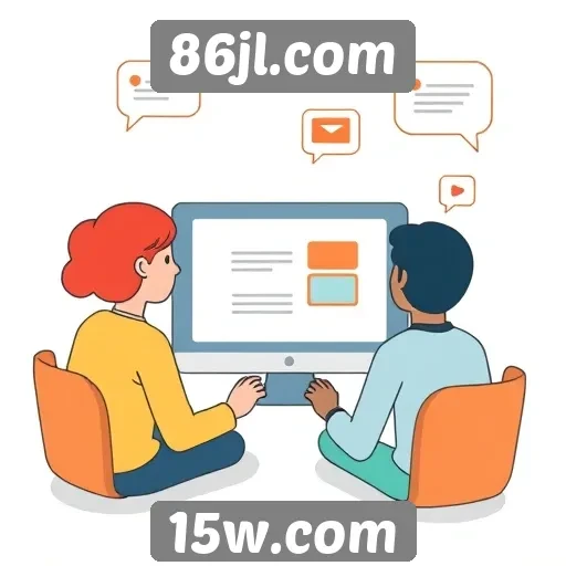 Exploração dos recursos de comunidade no site 86jl