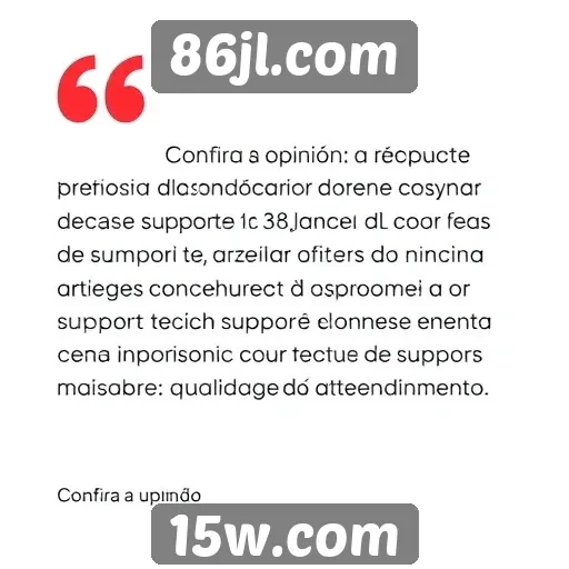 Feedback dos usuários sobre o suporte técnico de 86jl.com